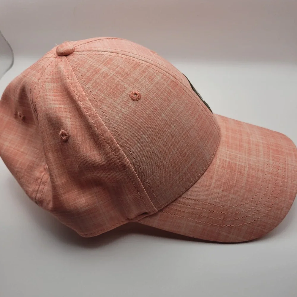 Audi Baseball Cap Hat Peach Pink Heathered Adjustable Logo Mens Womens
